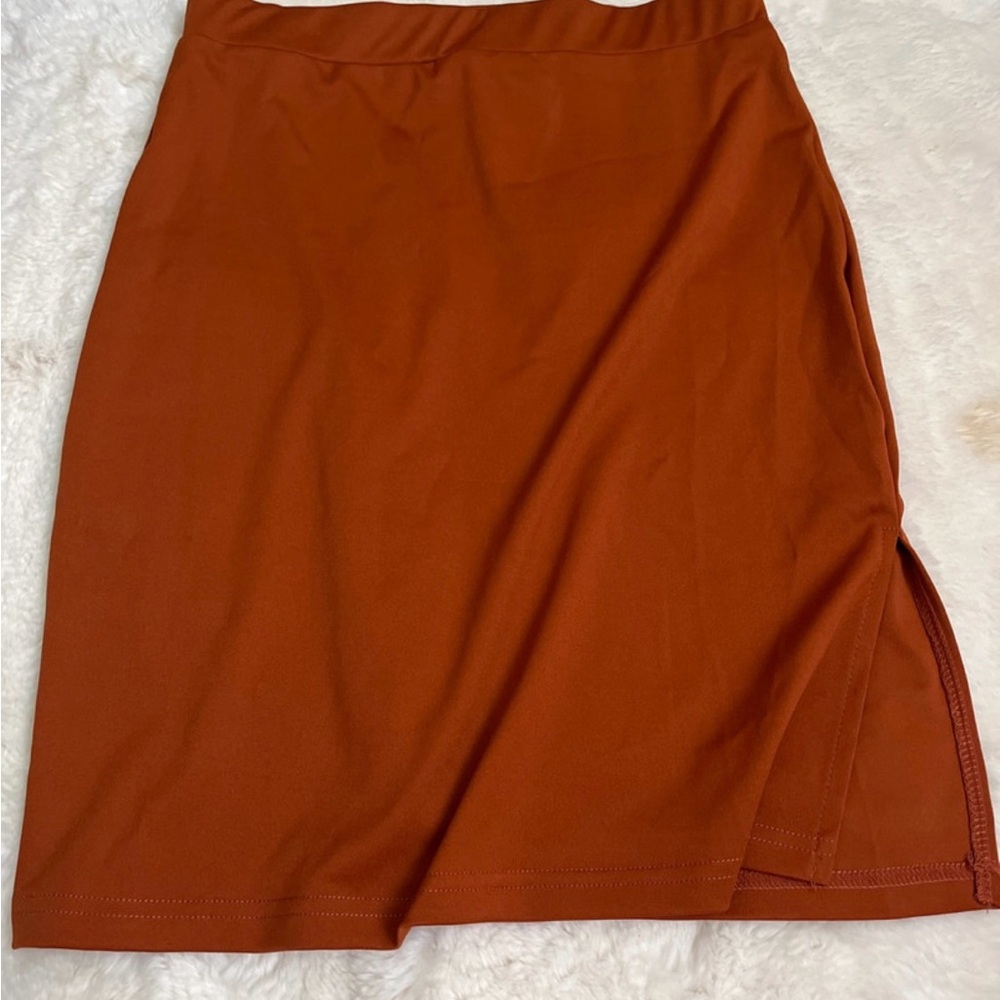 SHEIN Terracotta Pencil Skirt